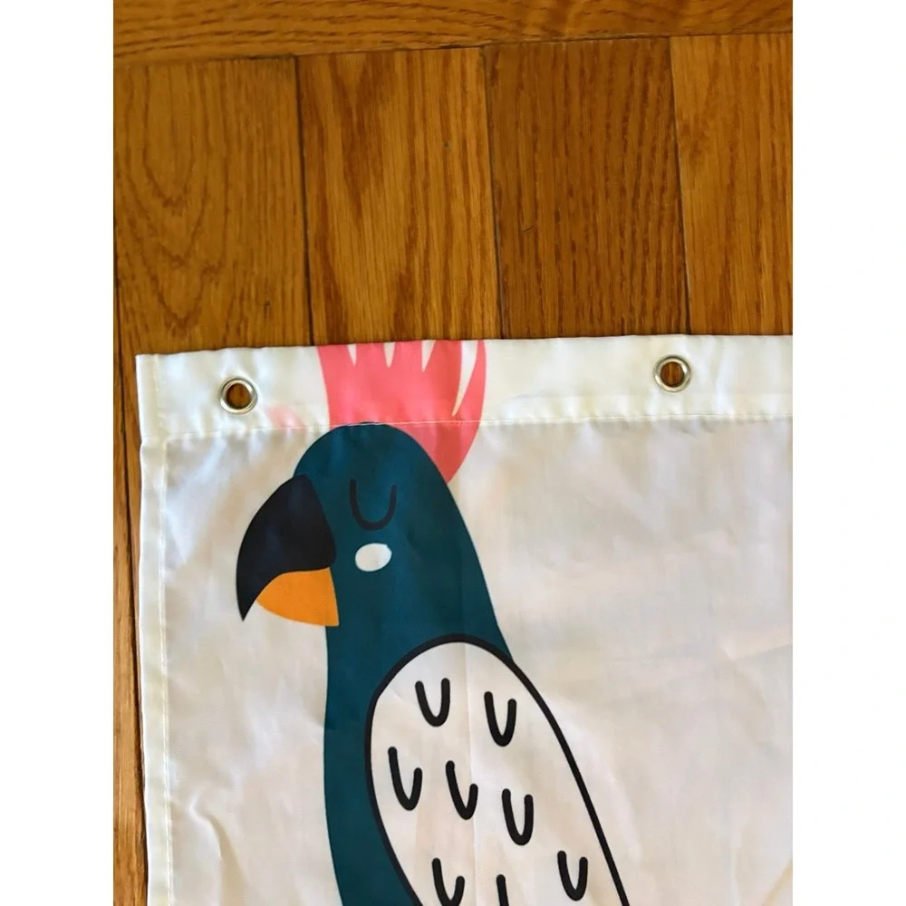 New Kids Zoo Animal Bath Curtain Cute Wild Animals Shower Curtain Cartoon Safari